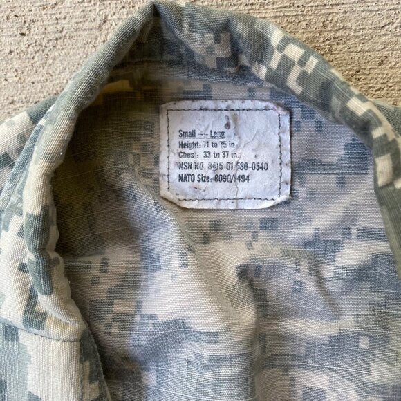 USGI ACU Blouse & Trousers SMALL-LONG Top & Bottom US Army Combat Coat Pants - Picture 5 of 9